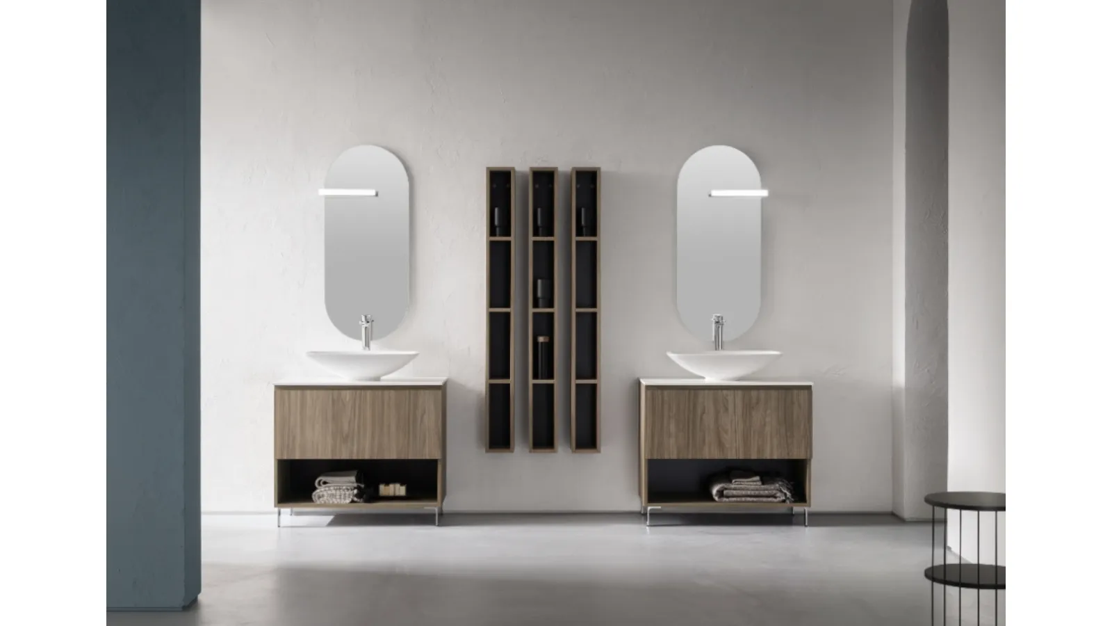 Mobile Bagno da appoggio in nobilitato effetto legno B-GO BG024 di Compab