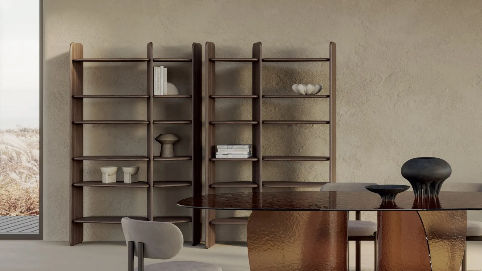 Libreria Nook in legno di frassino di Nature Design