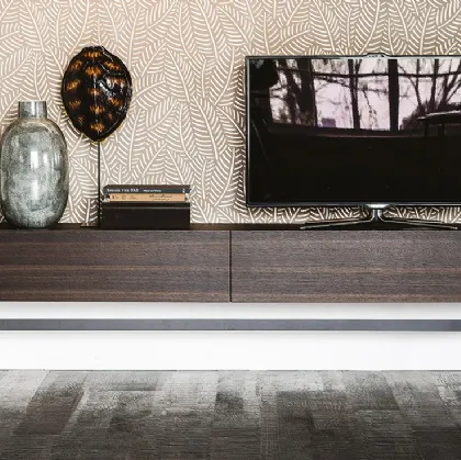 Mobile Porta Tv Horizon in rovere bruciato di Cattelan Italia