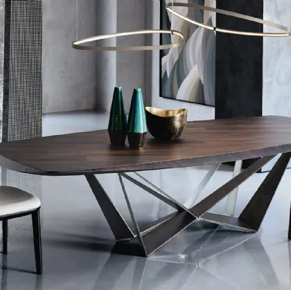 Tavolo in legno Skorpio Wood di Cattelan Italia